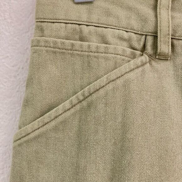 Taylor Stitch The Camp Shorts Mens 28 In Olive Green Herringbone Gorpcor… - Picture 5 of 11
